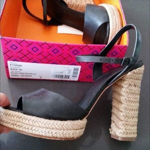 Tory Burch women's espadrille open toe heels
